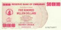 500 000 000 долара 2008, Зимбабве, снимка 2