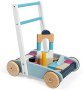 Нова Устойчива дървена проходилка Bigjigs Toys за бебе 1+ Играчки за бутане малко дете, снимка 4