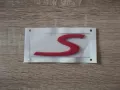 червена емблема Porsche S голям размер, снимка 1
