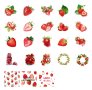 Скрапбук стикери Cute strawberries 23 бр /комплект , снимка 2