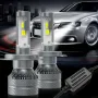 Ултра-ярки H4 LED крушки за фарове на автомобил, снимка 7