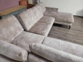 ПРОМОЦИЯ!!! Светло кафяв/бежов П-образен ъглов диван от плат LS701521, снимка 11