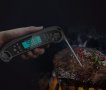 Дигитален термометър за храна с вградена сонда , диапазон на измерване -50°C - 300°C, черен, снимка 2