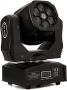 Преносими LED сценични светлини с движеща се глава и управление (6x12W + лазер) Гаранция 12м., снимка 6