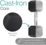 Комплект шестостенни дъмбели Core Balance, 2 × 5 кг, снимка 5