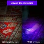 Ултравиолетов фенер, UV 395nm, LED, Ултра малък размер, ААА батерия, снимка 3
