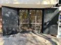 Масивна метална двукрила гаражна врата със стъкла - Ш 204см х В 209см, демонтирана, снимка 1