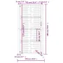 vidaXL Градинска порта, антрацит, 100x175 см, стомана, квадратен дизайн, снимка 9