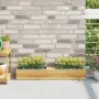 vidaXL Сандъчета за цветя за европалети 12 бр сиви 36x13,5x9,5 см PP, снимка 2