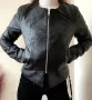 Късо черно кожено яке. Ново. , снимка 2