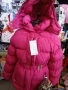 топло зимно яке за момичета дълъг модел,цвят циклама, снимка 1