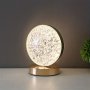 LED кристална декоративна настолна лампа, сензорна, трицветна, затъмняваща, снимка 1 - Лед осветление - 42454346