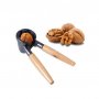 1847 Метална орехотрошачка с дървени дръжки лешникотрошачка отварачка, снимка 1 - Прибори за хранене, готвене и сервиране - 30999846