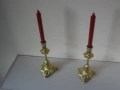 Комплект от 2 бр. бронзови свещника, снимка 4