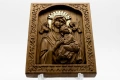 Релефна икона на Пресветата Майка Богородица с Младенеца, снимка 1