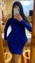 Синя рокля с размер, снимка 5