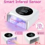 NAILGIRLS UV LED лампа за нокти Безжична, акумулаторна 150 W бързо втвърдяваща, снимка 6