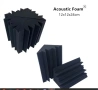Бас трап акустичен панел 12×12×24 см – черен 4 БРОЯ, снимка 3