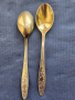 комплект 6 лъжички от мелхиор, модел "Пламя", посребрени/позлатени, нови + 5 броя - също нови, СССР, снимка 6