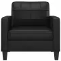 vidaXL Кресло, черно, 60 см, изкуствена кожа, снимка 3