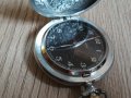 Джобен часовник Молния с гилоширан тъмно кафяв циферблат , снимка 5