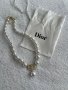 Колие с перли Dior с противопрахово пликче , снимка 1 - Колиета, медальони, синджири - 44465125