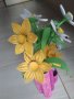 Handmade хартиен букет от хартиени цветя оригами, снимка 9