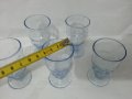 Ретро стъклени чаши цветно стъкло, снимка 4
