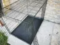 120x78x82cм XXL голяма метална сгъваема клетка за куче за транспорт или стационар, снимка 4