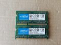SO-DIMM Memory Module Crucial Kit 2x4GB,DDR3L 1600MHz(PC3-12800U) CL11 1.35V, снимка 1 - RAM памет - 40900350
