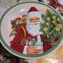 Големи Коледни керамични чинии, снимка 1
