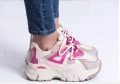 Дамски маратонки, сникърси, бежово розово, снимка 3