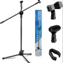 Стойка за микрофон за пеене Digital One SP01030, професионална, 65-210cm, 2 микрофона, снимка 5