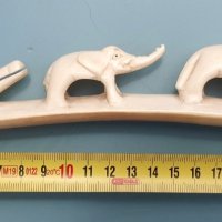 Резбована декорация от слонова кост , снимка 2 - Статуетки - 41460196