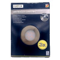 Комплект 3 бр. LED лампи за вграждане FLECTOR 917577 450lm, 4,5W, 30 000h, 2700K, Energy A+, снимка 4 - Лед осветление - 40027911