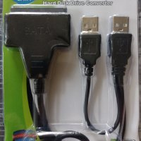 USB 2.0 към SATA 2 адаптер за 2.5/3.5" твърди дискове, снимка 1 - Друга електроника - 41716030