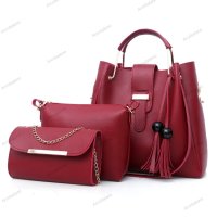 Модна дамска чанта комплект от три части, 6цвята - 023, снимка 2 - Чанти - 41612607