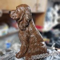 Статуя куче от бетон. Фигура за декорация - кафяв цвят, снимка 2 - Градински мебели, декорация  - 35851547
