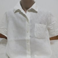 Мъжка риза с къс ръкав от лен Promise, снимка 1 - Ризи - 40727347