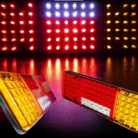 LED стопове мигач задна светлина 12V за камион бус ТИР ремарке, снимка 3 - Аксесоари и консумативи - 41436638