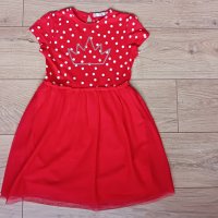 Червена рокля TerraNova размер 128-134см, снимка 1 - Детски рокли и поли - 40744302