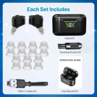 MEDca Акумулаторни слухови апарати с Bluetooth за възрастни, LCD калъф , снимка 6 - Друга електроника - 44808020
