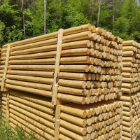 Дървени струговани колове за овошки и лозя и импрегнация на дървен материал, снимка 7 - Огради и мрежи - 40871345