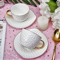 Луксозни  чаши за кафе и чай от изящен костен порцелан, снимка 16 - Подаръци за жени - 27212439