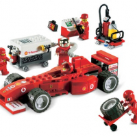 Конструктор Лего - Lego Ferrari -  8673 - Ferrari F1 Fuel Stop, снимка 8 - Колекции - 36039986