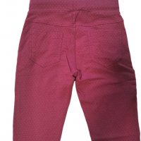Красив клин- панталон в бордо с нежни точки, снимка 2 - Клинове - 36025404