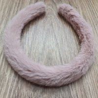 Пухкава диадема в плето розово, снимка 3 - Аксесоари за коса - 35758511
