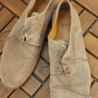 Мъжки обувки Bata естествена кожа, велур, снимка 3 - Официални обувки - 40139233