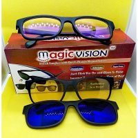 3В1 ОЧИЛА С МАГНИТИ MAGIC VISION / Слънчеви очила с поляризирани магнитни рамки, снимка 5 - Слънчеви и диоптрични очила - 35901135