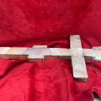 Голям божигробски седефен кръст от 19-ти в., снимка 8 - Антикварни и старинни предмети - 39863891
